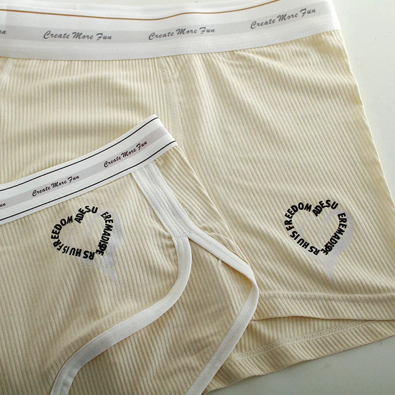 Sports Couple Underwear Sexy Couple Panties Women Panties Briefs Men Boxer Shorts Lingerie Modal Antibacterial Lover Underpants