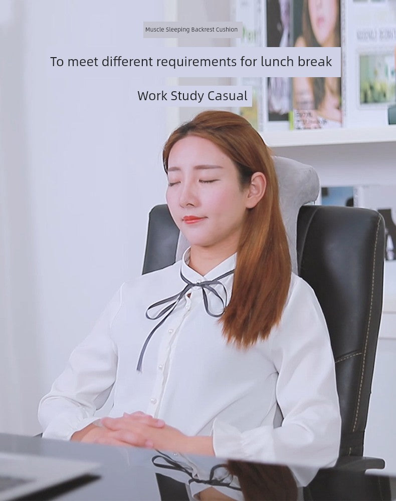 Ice Silk Afternoon Nap Pillow Stomach Sleeper Pillow Office Primary School Student Stomach Sleeper Pillow Lunch Break Sleeping Artifact Pillow Boys Style Summer