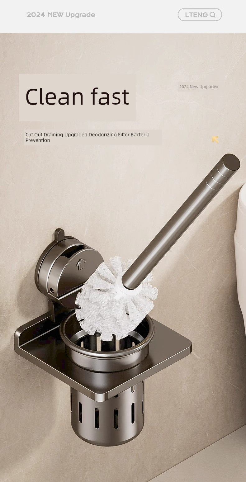 Suction Cup Towel Rack Punch-Free Toilet Bathroom Storage Rack Integrated Wall-Mounted Toilet Bath Storage Bath Towel Rack