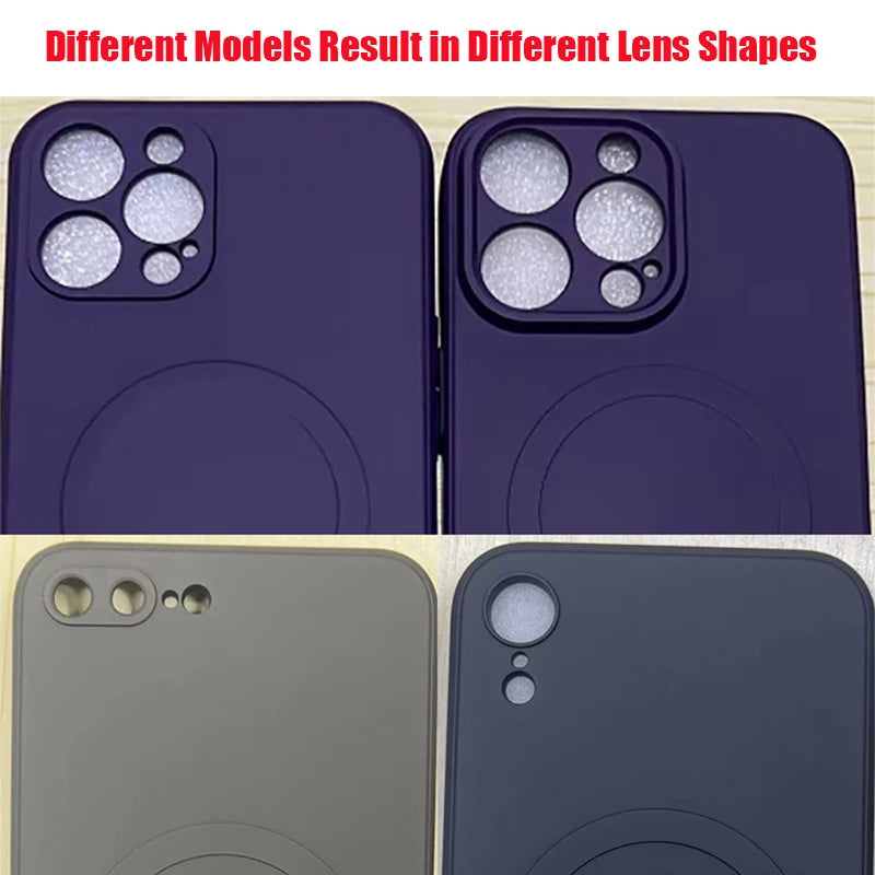 Magsafe Magnetic Wireless Charging Soft Liquid Silicone Phone Case For IPhone 16 Pro Max 14 13 12 11 15 Pro Max Mini Back Cover