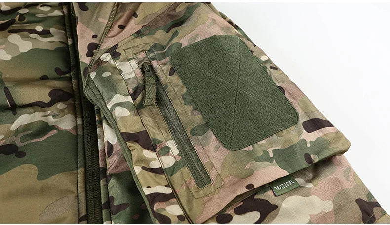 Tactical Jacket Men Outdoor Jacket Army Combat Jackets Mens Hooded Bomber Coats YAF Winter Jacket Hiking Hunting Jacket