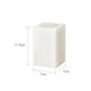 White Onyx Natural Marble Bathroom Accessories Luxury Soap Dispenser Cotton Swabs Container Reed diffuser Tray Bathroom Set