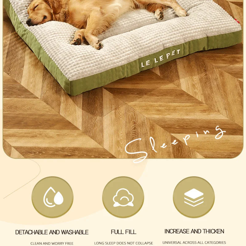 HOOPET Warm Dogs Sleeping Bed Soft Fleece Pet Blanket Detachable Cat Puppy Mat Cushion for Small Medium Large Dogs Pet Supplies