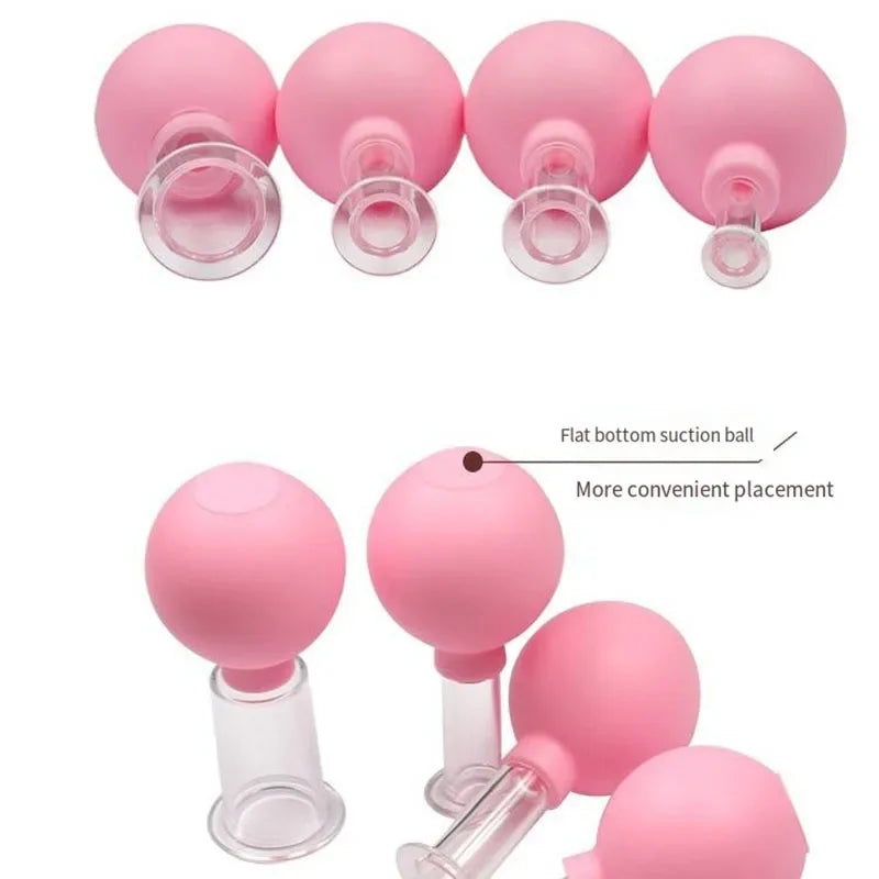 Silicone Cupping Massage Cup Body Face Neck Eye Massager Vacuum Body Facial Care Facial Steaming Pore Cleaner Tool Skin Care