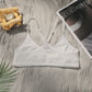 Women's underwear beautiful back no steel ring bra white lace new spring and summer collection for girls MR2583