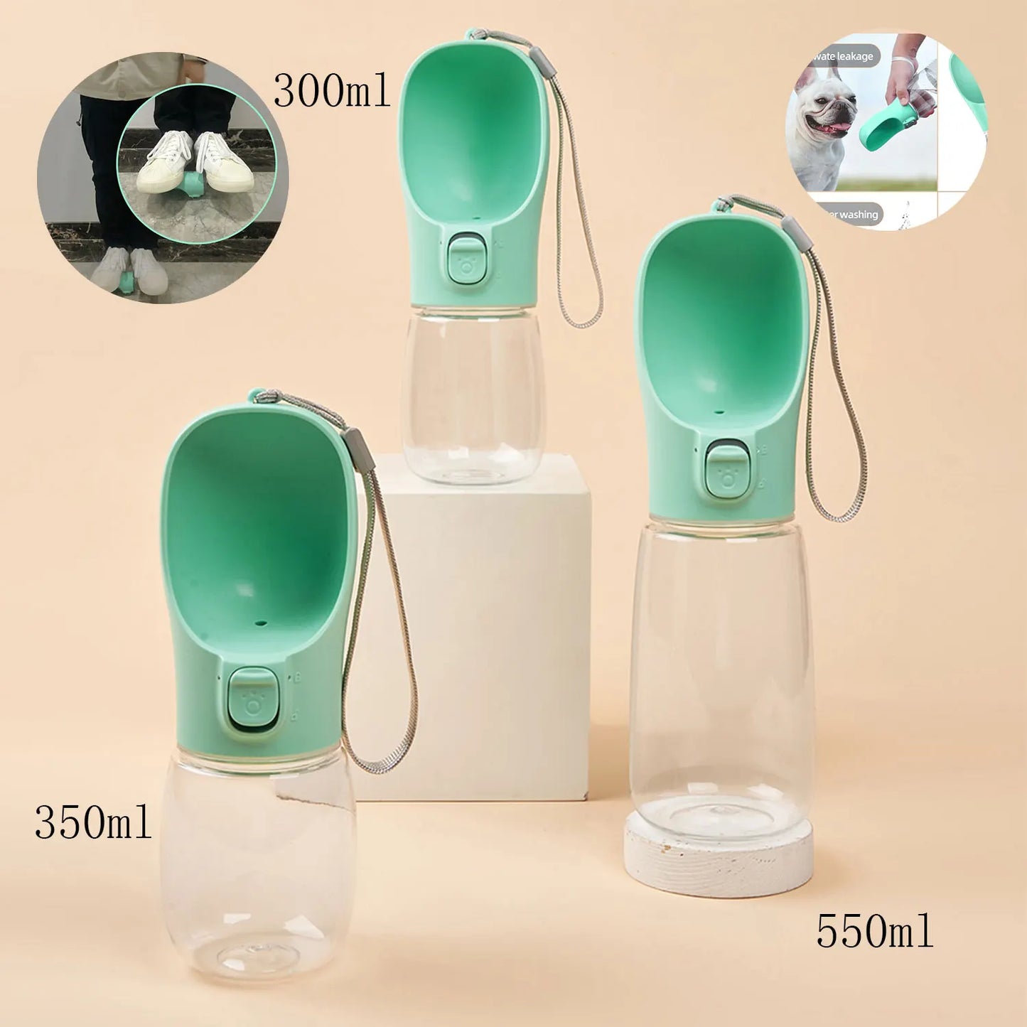 Portable Dog Water Bottle for Small Medium Dogs Cats Outdoor Leakproof Travel Walking Chihuahua Drinking Bottle Pug Pet Supplies