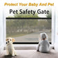 Breathable Mesh Pet Barrier for Stairs & Doors - Portable Indoor Dog Fence & Baby Safety Guardrail
