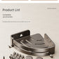 Wall-Mounted Wash Basin Toilet Triangle Basket Shelf Suction Cup