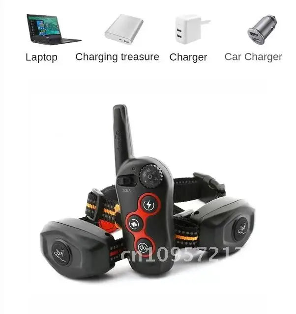 Electric Bark Training Collar, Remote Control, Anti Dog Vibration for Colar Pet Dogs, Collars Rechargeable, Waterproof, Sound,