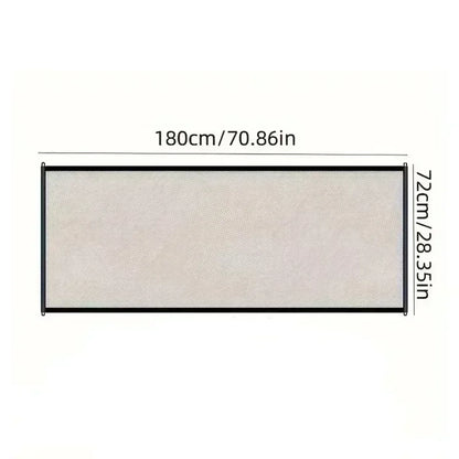 Breathable Mesh Pet Barrier for Stairs & Doors - Portable Indoor Dog Fence & Baby Safety Guardrail