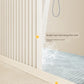 Waterproof Partition Foldable Curved Rod Dry Wet Separation Shower Curtain