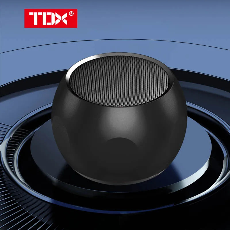 Mini Portable Metal Speaker Metallic Wireless Bluetooth Speaker TWS Stereo Indoor/Outdoor Portable Subwoofer Compact Speaker