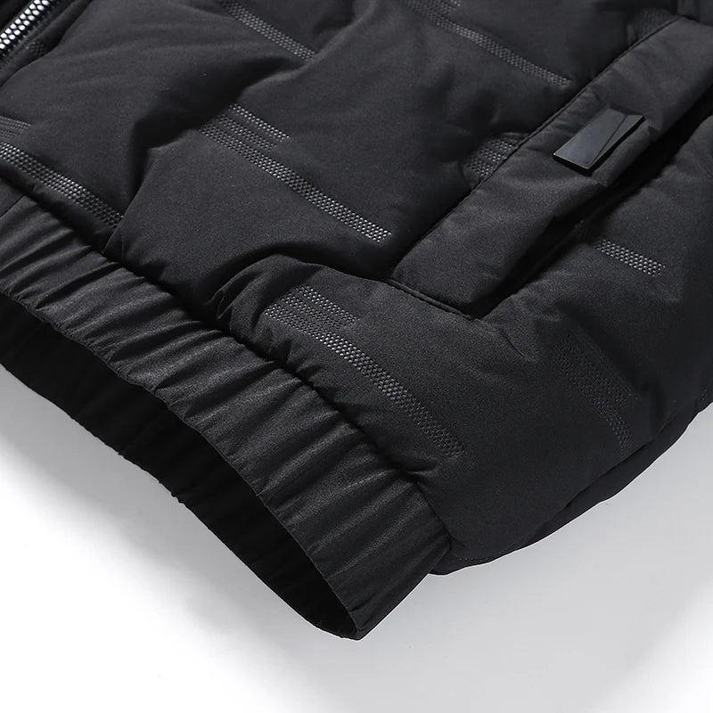 Winter Mens White Duck Down Jacket Warm Hooded Thick Slim Fit Puffer Jacket Coat Male Casual High Quality Overcoat Thermal