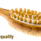 Double-sided Natural Bristle Bath Brush Exfoliating Wooden Body Massage Shower Brush SPA Woman Man Skin Care Dry Long Body Brush