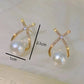 2 Pieces Of Women's Trendy Cross Studded Diamond Earrings For Outdoor Travel, Carnival, Party, Holiday Dressing Gifts -6511
