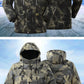 Fleece Hooded Tactical Jacket Mens Winter Camouflage Cotton Padded Thick Parkas Outdoor Waterproof Coat Casual Windproof Jacket