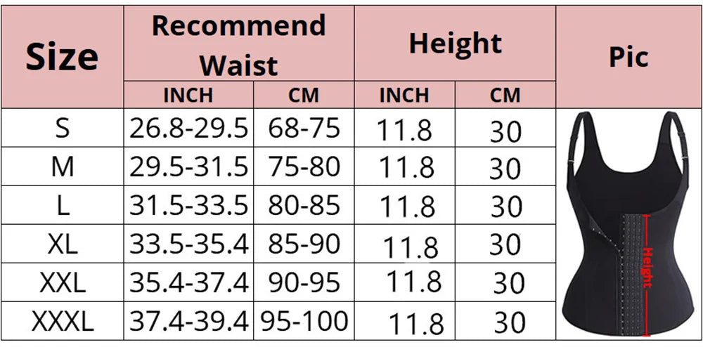 Women Shapewear Underbust Corset Body Shaper Latex Waist Trainer Steel Boned Corset Vest Waist Trainer Girdle Sport Workout