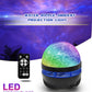LED Starry Galaxy Projector Light RGB Smart Remote Control Star Aurora Lamp KTV USB Powered Auto Rotating for Home Bedroom Decor