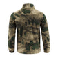 Mens Tactical Fleece Jacket Russian Camouflage US Military Work Coat Autumn Winter Outdoor Warm Zip Cardigan Jacket Inner Lining