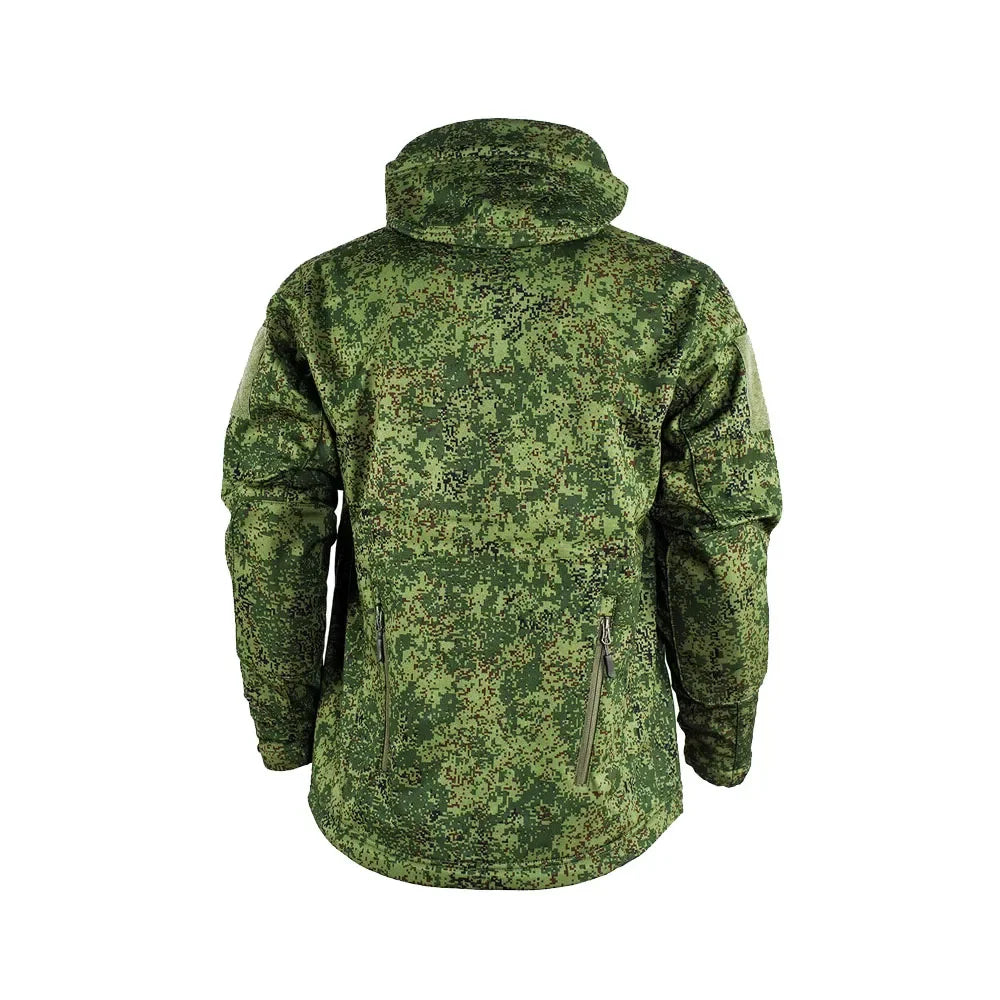 Tactcial Russia Uniform Jacket Outdoor Spring and Autumn Coat Rainproof Soft Shell Green Camouflage Assault Suit Mens Jacket