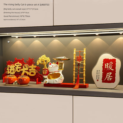 Lucky Cat Key Storage Entrance Decoration Entrance Shoe Cabinet Living Room Home Decorations Housewarming Gifts