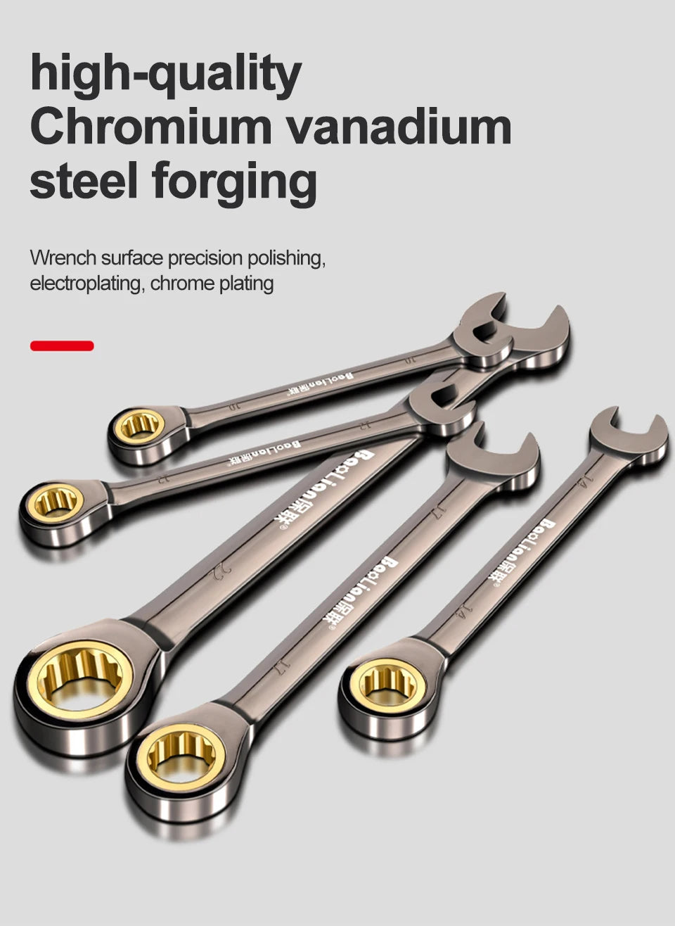 1Pc Universal Torx Wrench Adjustable Torque 6-32mm Ratchet Spanner for Bicycle Motorcycle Car Repair Tools Mechanical Tool