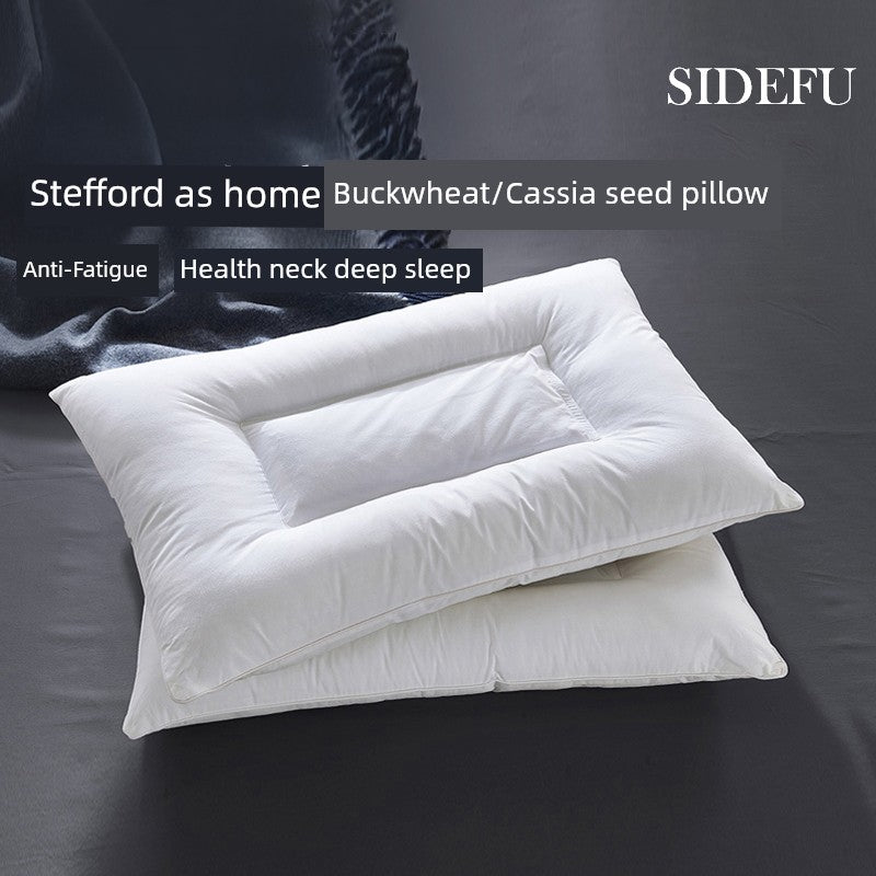 Sidford Home Buckwheat Pillow Seven Hotel Pillow Hanquan Court Season Special Pillow Core Cervical Support Sleep