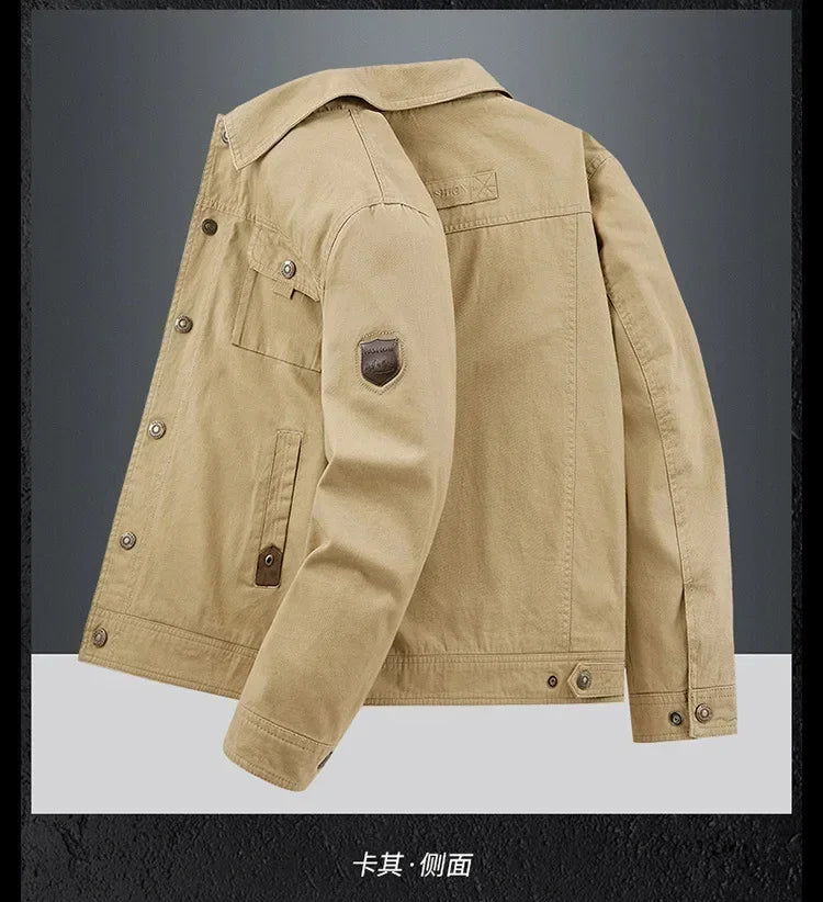 mens cargo jackets New Fashion bomber jacket mens wear simple British style Warm Windproof Jacket and coat baseball jacket male