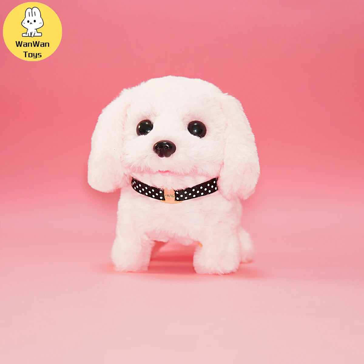 Plush Electric Puppy Simulation Pet Dog Can Walk Teddy Dog Golden Retriever Bichon Frize Dog Children Can Bark Run And Rock