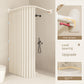 Waterproof Partition Foldable Curved Rod Dry Wet Separation Shower Curtain