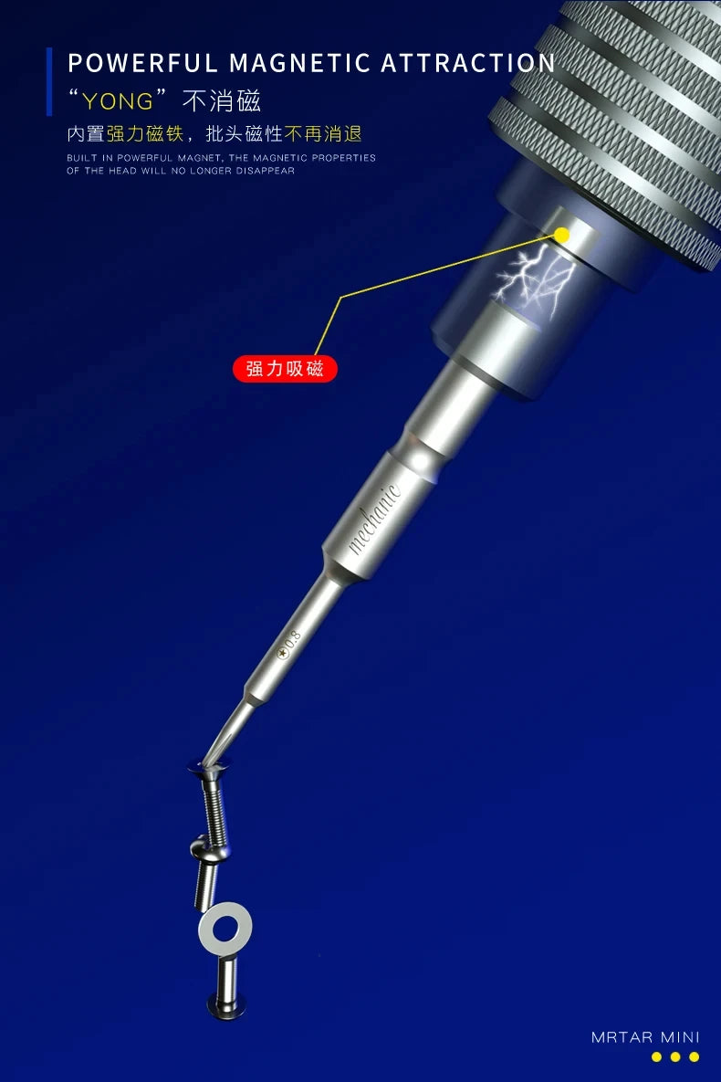 6in1 Mechanic IShell Min High Hardness Precision Screwdriver Plum blossom cross for IPhone bottom Internal disassembly tools set