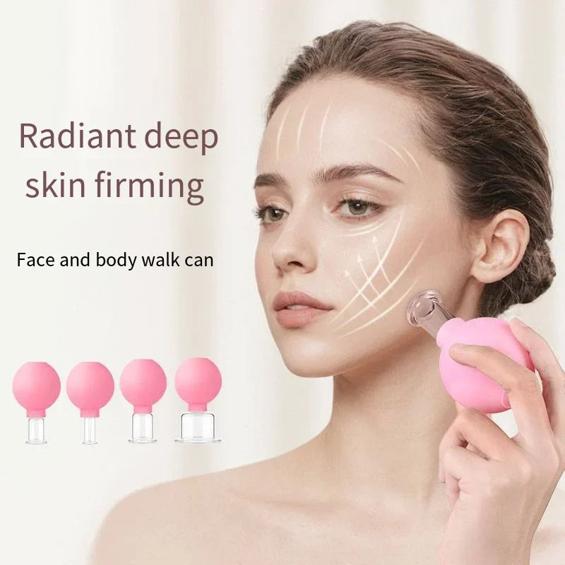 Silicone Cupping Massage Cup Body Face Neck Eye Massager Vacuum Body Facial Care Facial Steaming Pore Cleaner Tool Skin Care