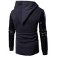2025 Patchwork Leather Sleeve Fashion Black Tops Men Jacket Coat Spring Autumn Sweatshirt Slim Fit Pullover Tracksuits Masculino