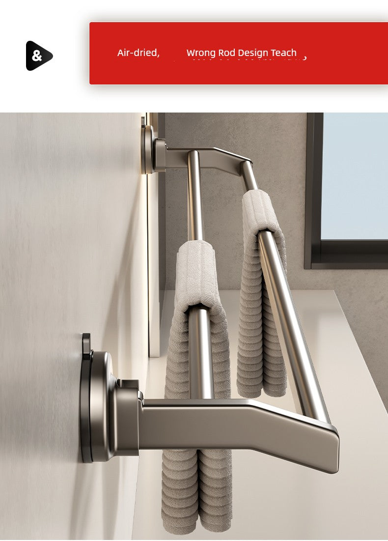 Drill-Free Shelf Bathroom Toilet Storage Hook Sucker