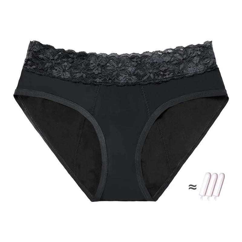 Women Menstrual Period Panties Underwear 4 Layers Plus Size Heavy Flow Absorbency Leakproof Physiological Sanitary Lingerie