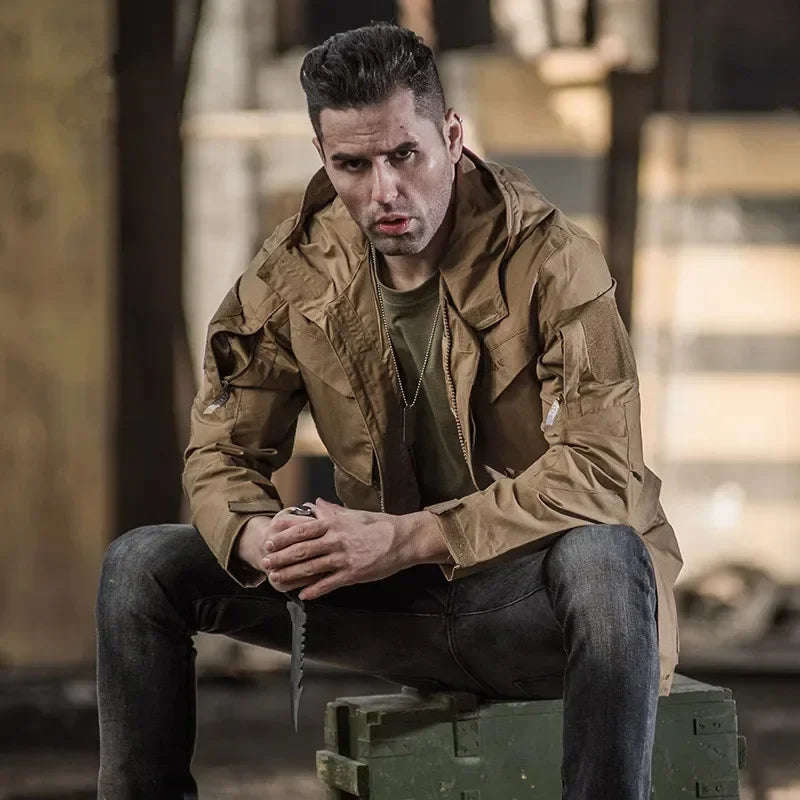 M65 UK  Men Autumn Flight Pilot Coat  Clothes Casual Tactical Hoodie Hunting Field Jacket Windbreaker Waterproof Jackets