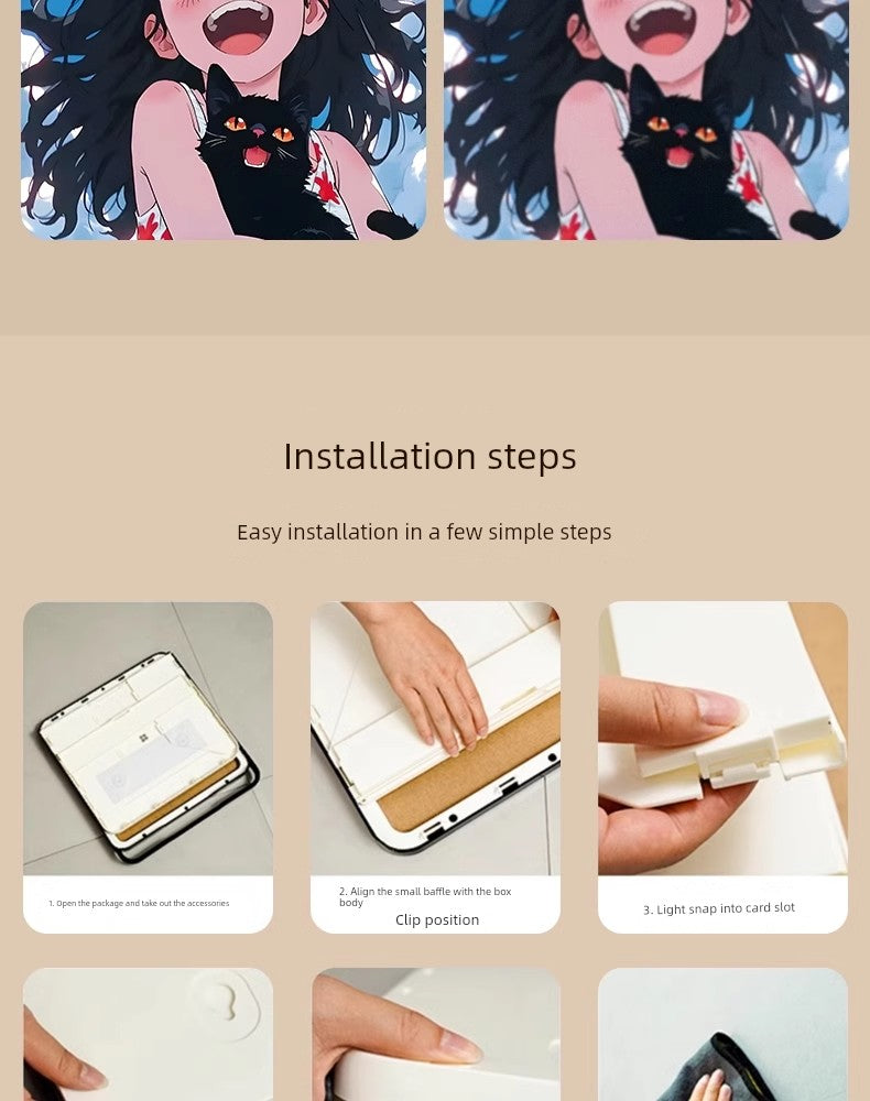 Mural Storage Box Clean Clothes Foldable Cabinet Bath