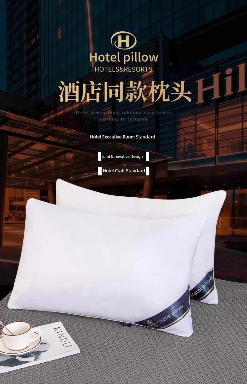 Non-Collapse Pillowcase and Pillow Core Set For Home Adult Cervical Support Improve Sleeping Pairs Dormitory Students Single Men