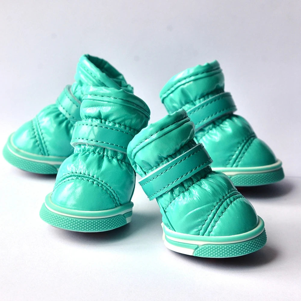 4Pcs Dirt-resistant Soft Outdoor Dog Boots for Small Medium Dog Dog Shoes Paw Protector Wear-resistant