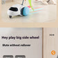 Smart Interactive Cat Toy Car Auto-Running Pet Vehicle with Obstacle Detection Durable for Indoor Cats Play