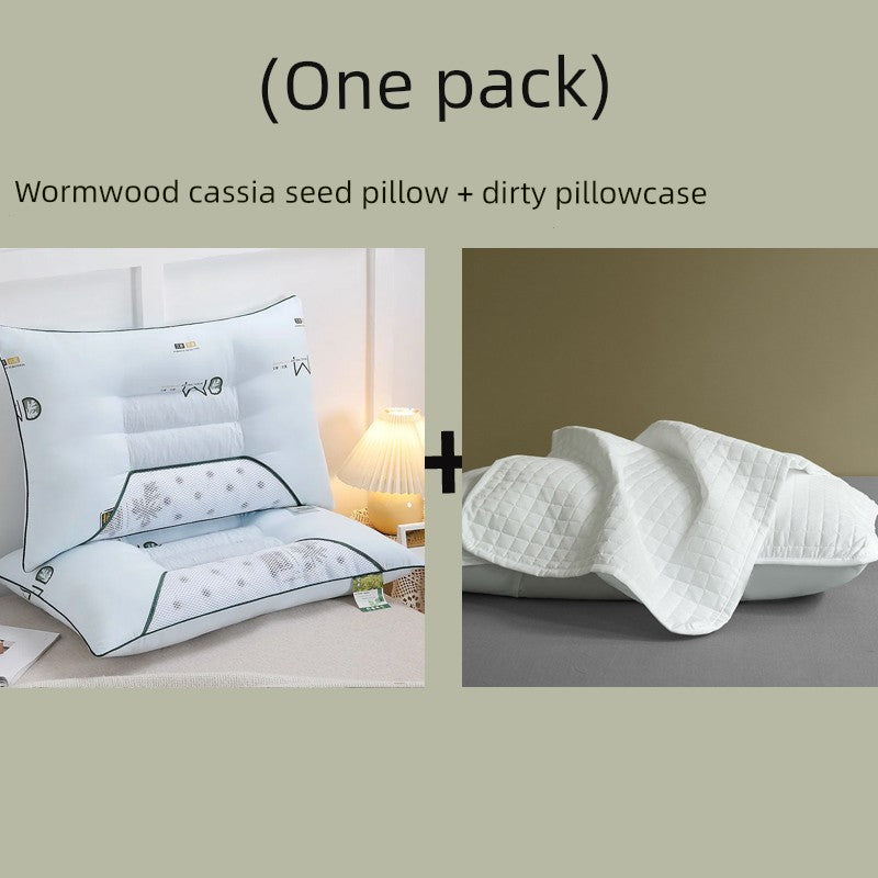 Send Pillowcase Argy Wormwood Ketsumeishi Pillow Case and Pillow Core Set For Home a Pair of Cervical Support for Sleeping Adults