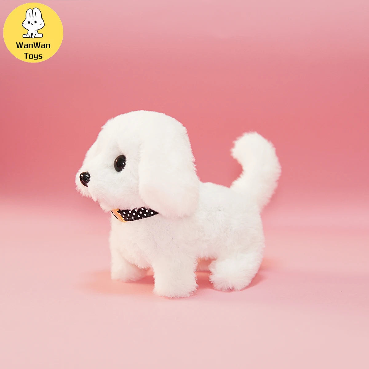 Plush Electric Puppy Simulation Pet Dog Can Walk Teddy Dog Golden Retriever Bichon Frize Dog Children Can Bark Run And Rock