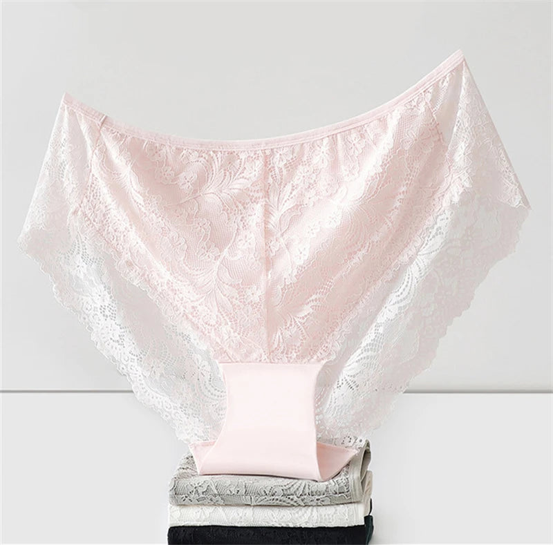 Underwear women cotton ropa interior femenina oversized lingerie lace soft calzones para mujer elegant seamless sexy panties new