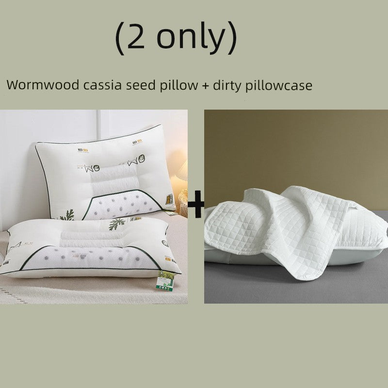 Send Pillowcase Argy Wormwood Ketsumeishi Pillow Case and Pillow Core Set For Home a Pair of Cervical Support for Sleeping Adults