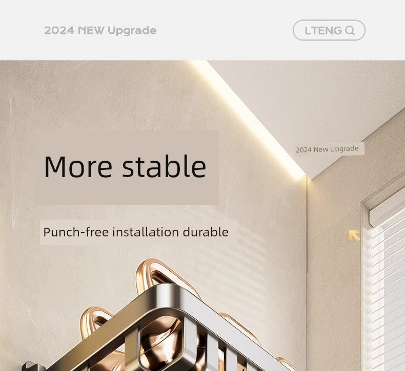 Suction Cup Towel Rack Punch-Free Toilet Bathroom Storage Rack Integrated Wall-Mounted Toilet Bath Storage Bath Towel Rack