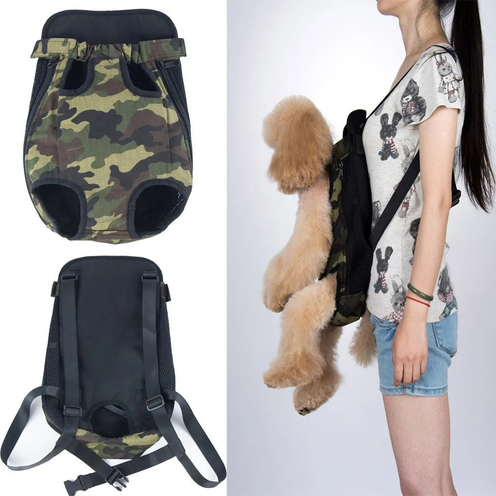 Outdoor Pet Dog Carrier Backpack Breathable Camouflage Travel Products Bags For Small Dog Cat Chihuahua Teddy Mesh Backpack