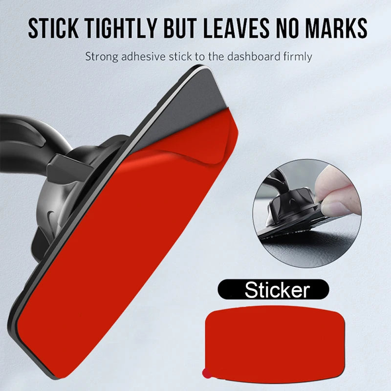 Universal 17mm Ball Head Car Dashboard Self Adhesive Base 360 Degree Rotation Phone Holder Cellphone Support Bracket Accessories