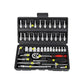 46/53pcs Drive Socket Set 1/4 inch Ratchet Wrench Set with Sockets Metric Hex Bit Socket Set Mechanic Tool Kits for Auto Repair