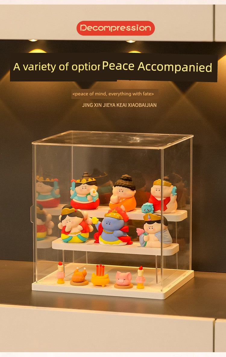 Five-Way God of Wealth All-Way Fairy Home Bookcase Entrance Decoration Decoration Household Full Set Display Stand Gift Decoration