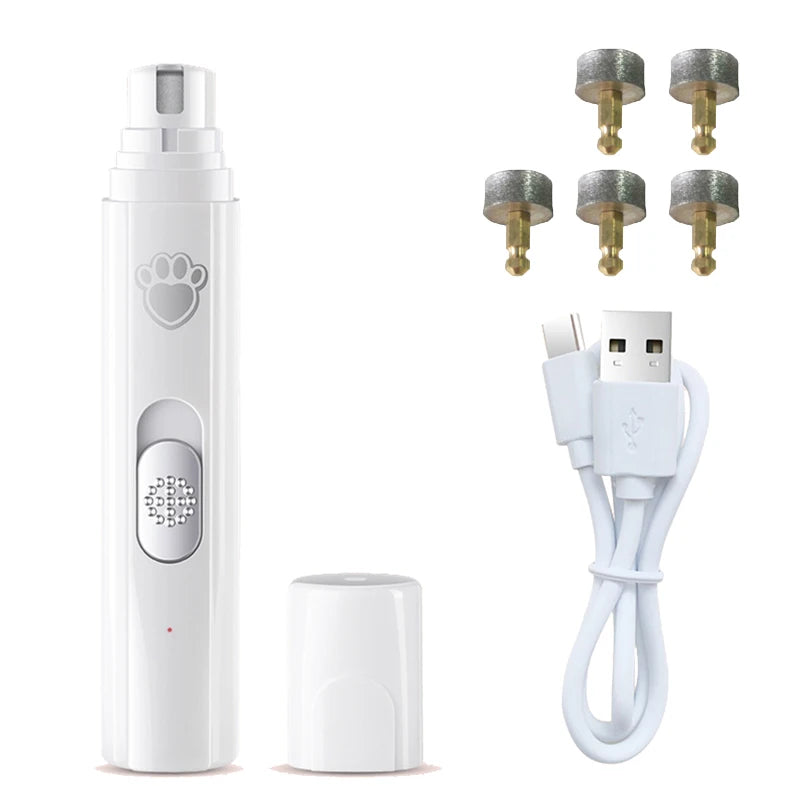 Electric Dog Cat Nail Grinder Rechargeable Pet Nail Trimmer Small Medium Large Dogs Cats Painless Paws Grooming Smoothing